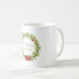 De groene salade koffiemok