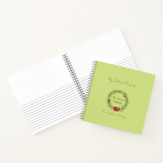 De groene salade notitieboek (Binnen)