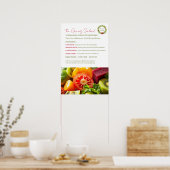 De groene salade poster (Keuken)