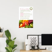 De groene salade poster (Thuiskantoor)