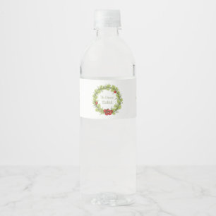 De groene salade waterfles etiket
