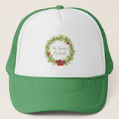 De groene salade (wit) trucker pet (Voorkant)