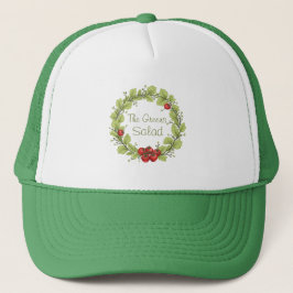 De groene salade (wit) trucker pet