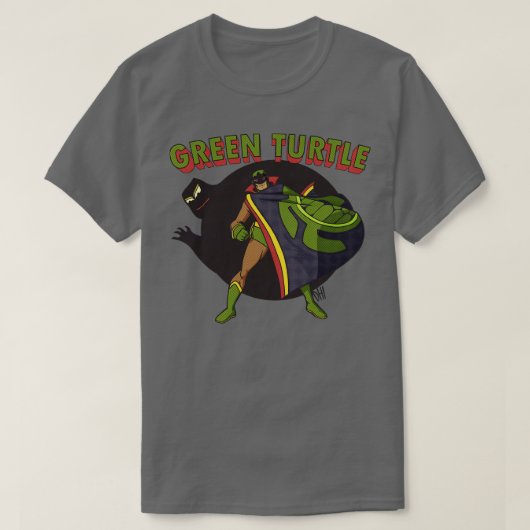 De groene schildpad t-shirt (Design voorkant)