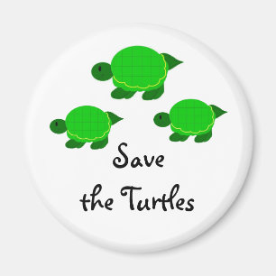 De groene schildpadden opslaan magneet