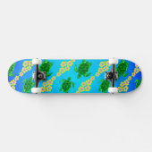De groene Schildpadden van het Zee Skateboard (Horizontaal)