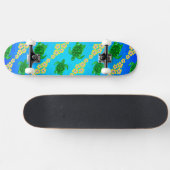 De groene Schildpadden van het Zee Skateboard (Horizontaal)