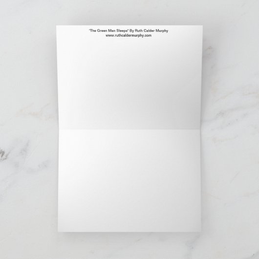 De groene Slaap van het Man - de Kaart van Groeten (Binnen)