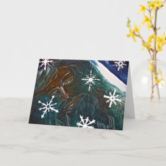 De groene Slaap van het Man - de Kaart van Groeten (Gele Bloem)