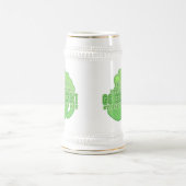 De groene slogan van Saint Patrick Bierpul (Center)