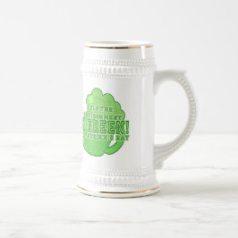 De groene slogan van Saint Patrick Bierpul