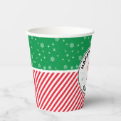 De groene sneeuwvlok van de Grinch Rood Papieren Bekers (Voorkant)