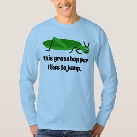 De groene sprinkhaan t-shirt (Voorkant)