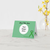 De groene StandaardSjabloon van het Lint Kaart (Gele Bloem)