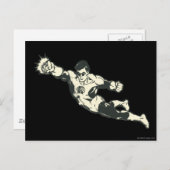 De groene Stempels Grunge van de Lantaarn Briefkaart (Voorkant / Achterkant)