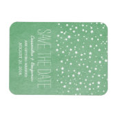 De groene Sterrennacht sparen de Premium Magnet va Magneet (Horizontaal)