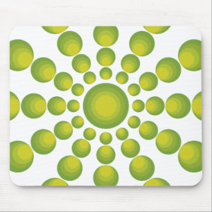 De groene stijl van 70 jaar muismat