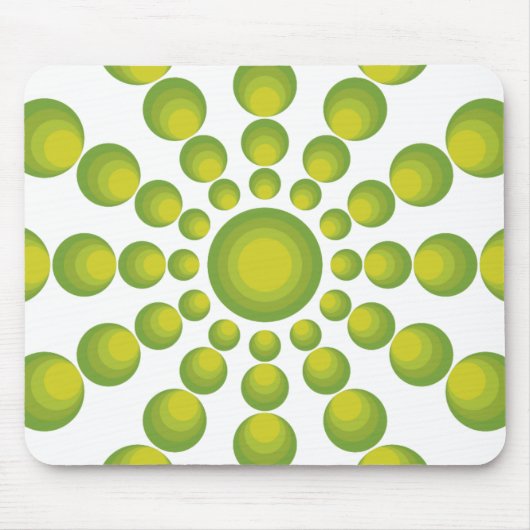 De groene stijl van 70 jaar muismat (Voorkant)
