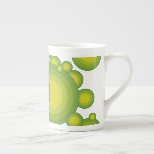 De groene stijl van 70 jaar porselein kop (Rechts)