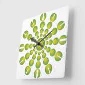 De groene stijl van 70 jaar vierkante klok (Hoek)