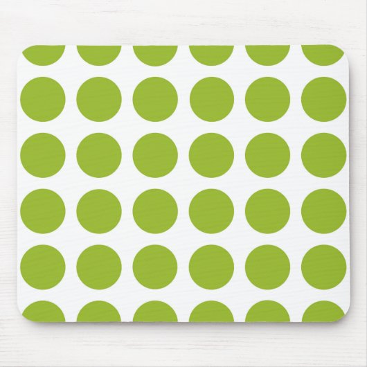 De Groene Stippen Mousepad van het limoen Muismat (Voorkant)