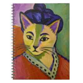 De Groene Streep Kat – Fauvistische Matisse-Invloe Notitieboek
