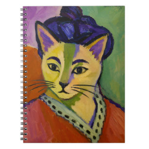 De Groene Streep Kat – Fauvistische Matisse-Invloe Notitieboek