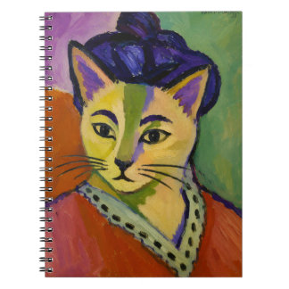 De Groene Streep Kat – Fauvistische Matisse-Invloe Notitieboek