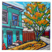 De "Groene Streethoek", Tucson Barrio Tile Tegeltje (Voorkant)