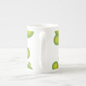 De groene styling van de jaren 70 porselein kop (Achterkant)