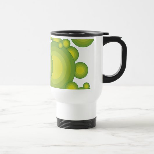 De groene styling van de jaren 70 reisbeker (Rechts)