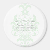 De Groene Subtle Damask bewaart de Magnet van de D (Voorkant)