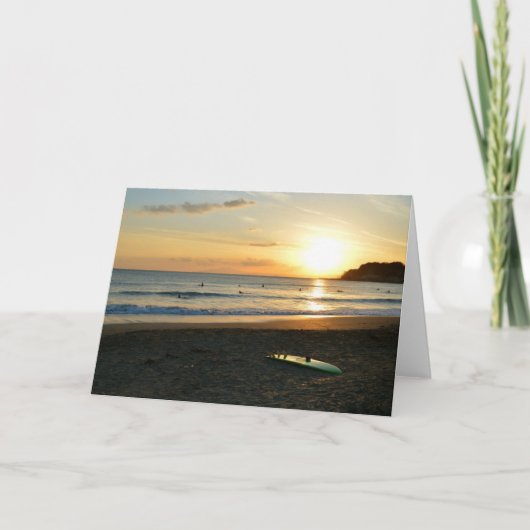 De groene surfplank kaart (Voorkant)