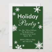 De Groene Tijd van de feestdag aan de Uitnodiging  (Achterkant)