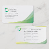 De Groene Tinten van het visitekaartje (Voorkant / Achterkant)