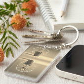 De groene triomf van de leerkracht sleutelhanger (Voorkant Rechts)