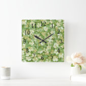 De groene tuinklok vierkante klok (Huis)