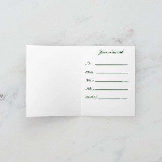 De groene Uitnodiging van het Wereldbol van de (Binnen)