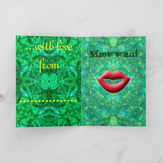 De "groene" Valentijn Kaart (Binnen)