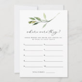 De Groene van ISABELLA Boho waar zij het spel brac Kaart (Voorkant)