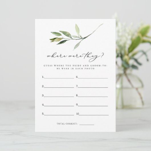 De Groene van ISABELLA Boho waar zij het spel brac Kaart (Staand voorkant)