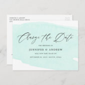 De Groene Verandering van de Munt de Datum Uitstel Aankondigingskaart (Voorkant / Achterkant)