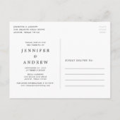 De Groene Verandering van de Munt de Datum Uitstel Aankondigingskaart (Achterkant)