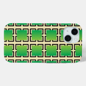 De groene verloopvierkanten  Case-Mate iPhone case (Achterkant (horizontaal))