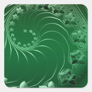 De groene Viering van het Lot van de Partij van Vierkante Sticker