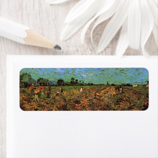 De Groene Vineyard van Vincent van Gogh Etiket (Insitu)