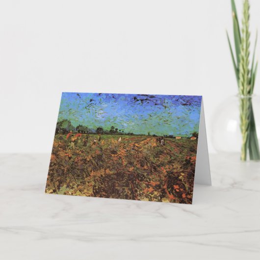 De Groene Vineyard van Vincent van Gogh Kaart (Voorkant)