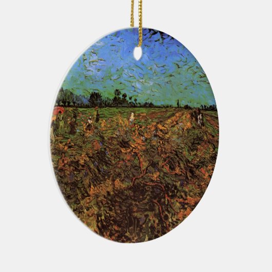 De Groene Vineyard van Vincent van Gogh Keramisch Ornament (Rechts)