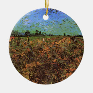 De Groene Vineyard van Vincent van Gogh Keramisch Ornament