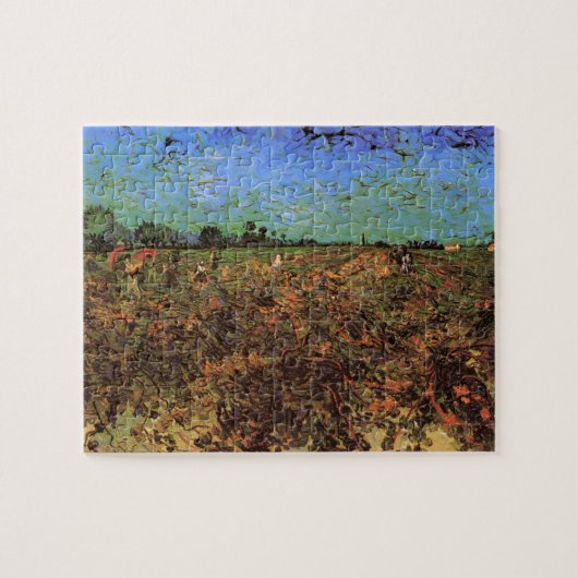 De Groene Vineyard van Vincent van Gogh Legpuzzel (Horizontaal)